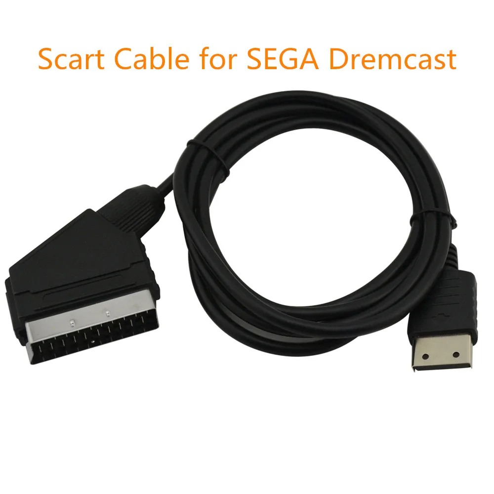 Кабель Scart 1 8 м для кабеля SEGA Dreamcast Sega DC с поддержкой OCS | Электроника