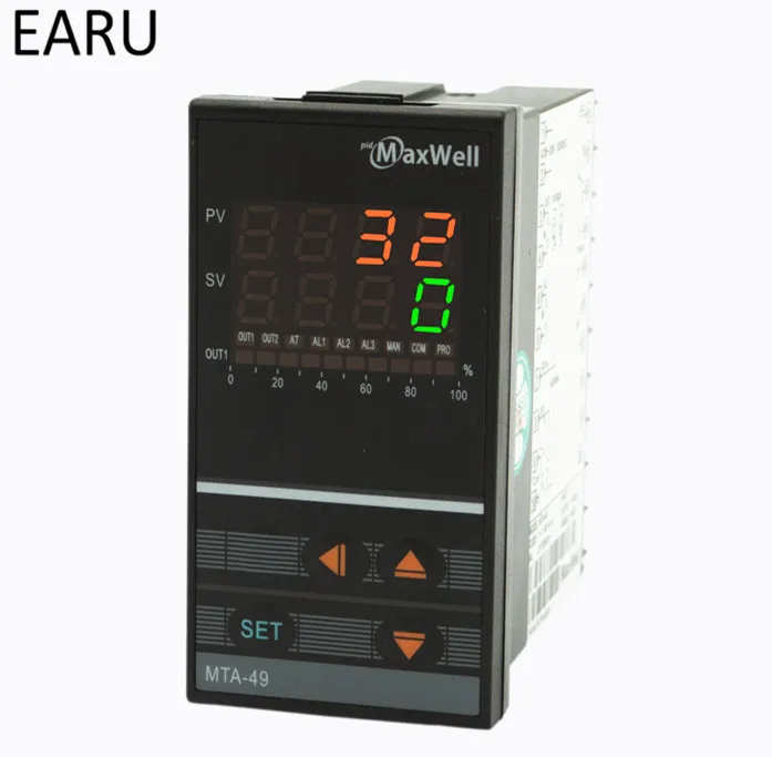 48*96mm Digital Temperature Controller Control AC85-265V Power Thermocouple Universial K J PT100 Input SSR Relay 4-20mA Output