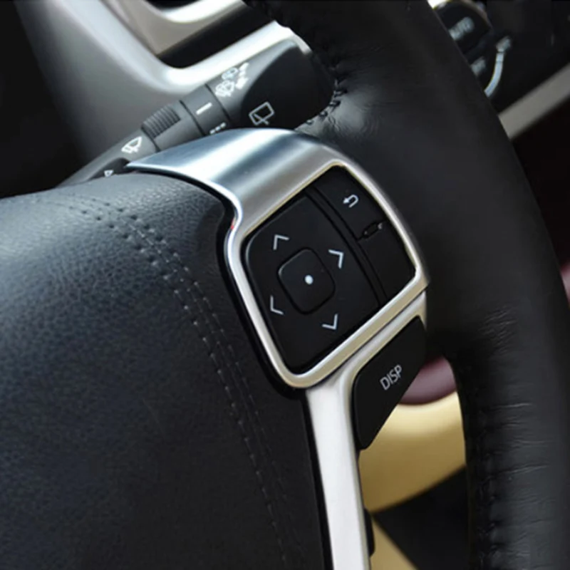 AX хромированная крышка рулевого колеса Панель значок отделка вкладыша украшения Рамка для Toyota Highlander Kluger
