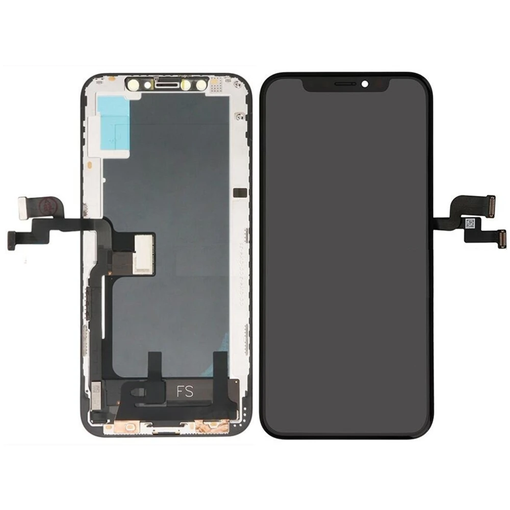 

Amoled OEM For Apple iPhone XS LCD Screen and Digitizer Assembly with Frame Replacement!!(Black)