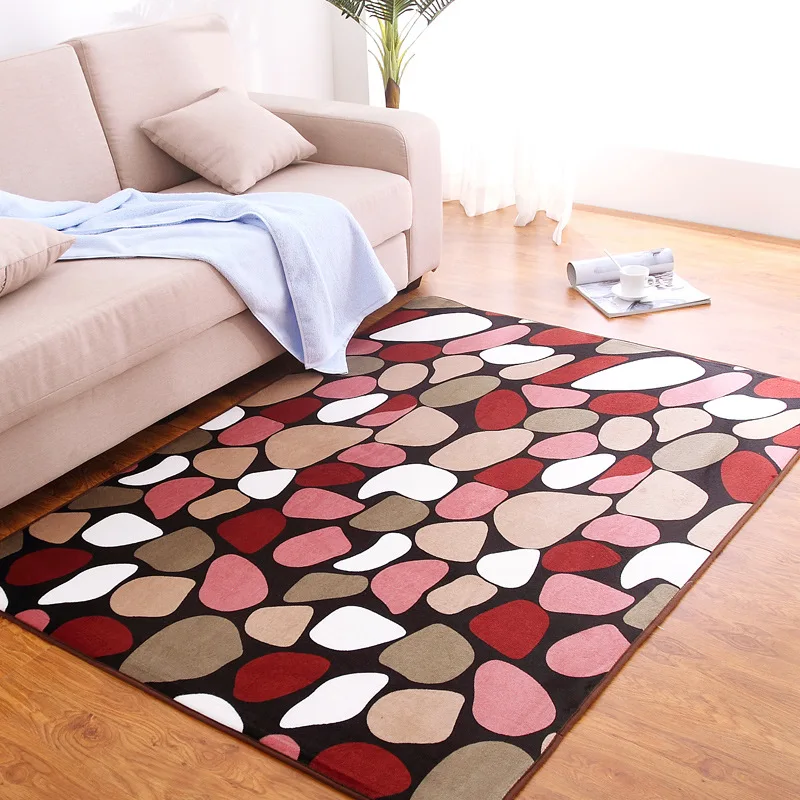 

Free shipping 100 x200cm Thicken bedroom mat living room printing blanket home rug bathroom toilet cushion door carpet