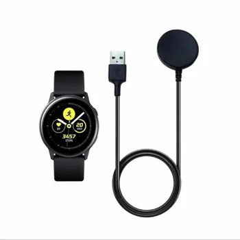 

USB Wireless Charging Dock Magnetic Cord Charger Adapter Cable for Samsung Galaxy Watch Active 2 40mm 44mm Active2 Smartwatch