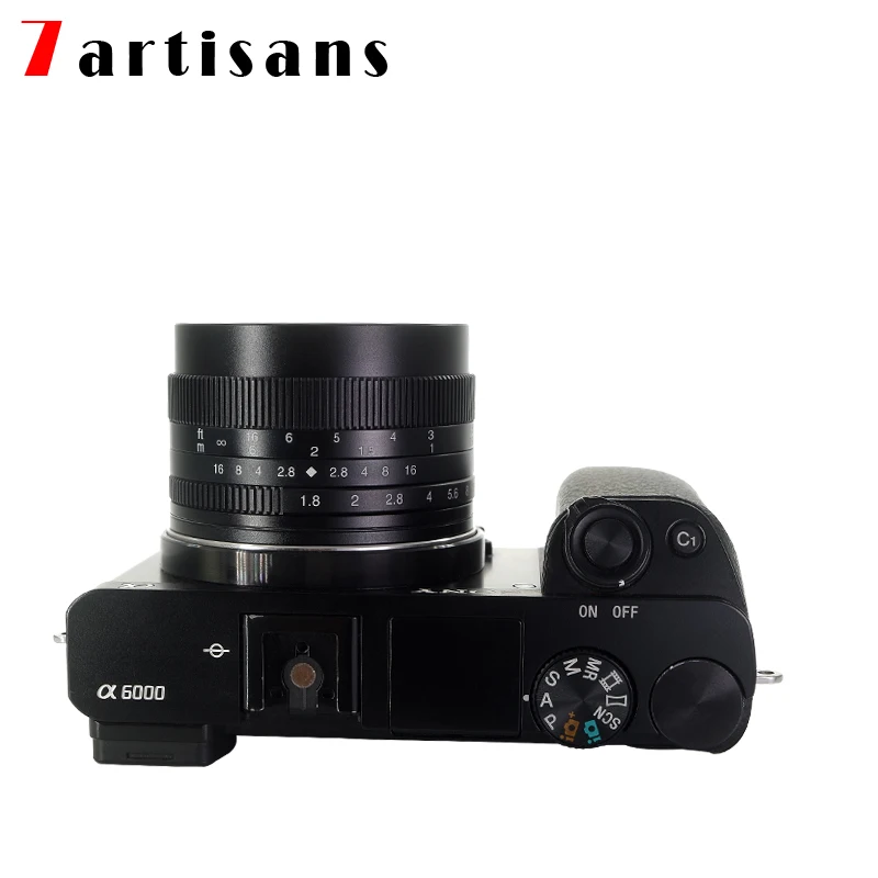 7 artisans 50 мм F1.8 Большая диафрагма ручной фиксированный фокус микро объектив для