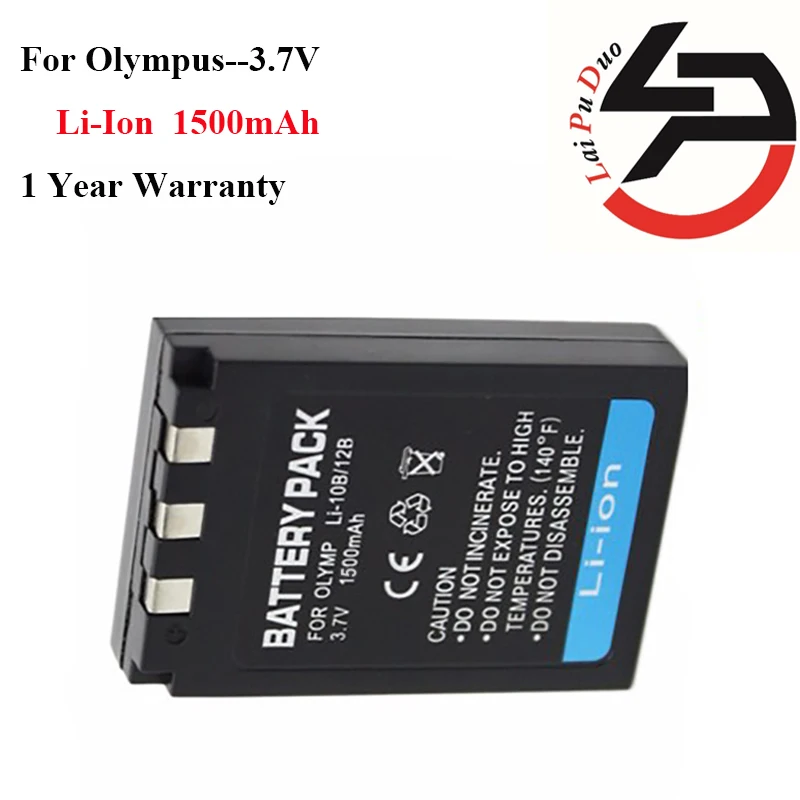 Сменный аккумулятор для Olympus LI-10B 12B u300 u400 u410 C760 C765 C7000 C770 u600 u800 u810 u1000 1500 мАч |