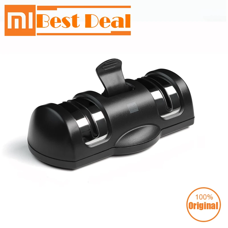 

2019 Xiaomi Mijia HUOHOU HU0045 Sharpener Stone Double Wheel Whetstone Sharpeners Knife Sharpening Tool Grindstone Kitchen Tools