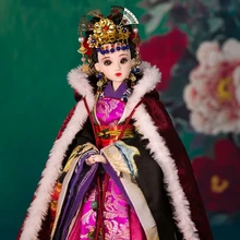 1" Винтажная китайская фигурка коллекционные куклы с подвижные суставы Красивая Девушка Bjd куклы для продажи 345