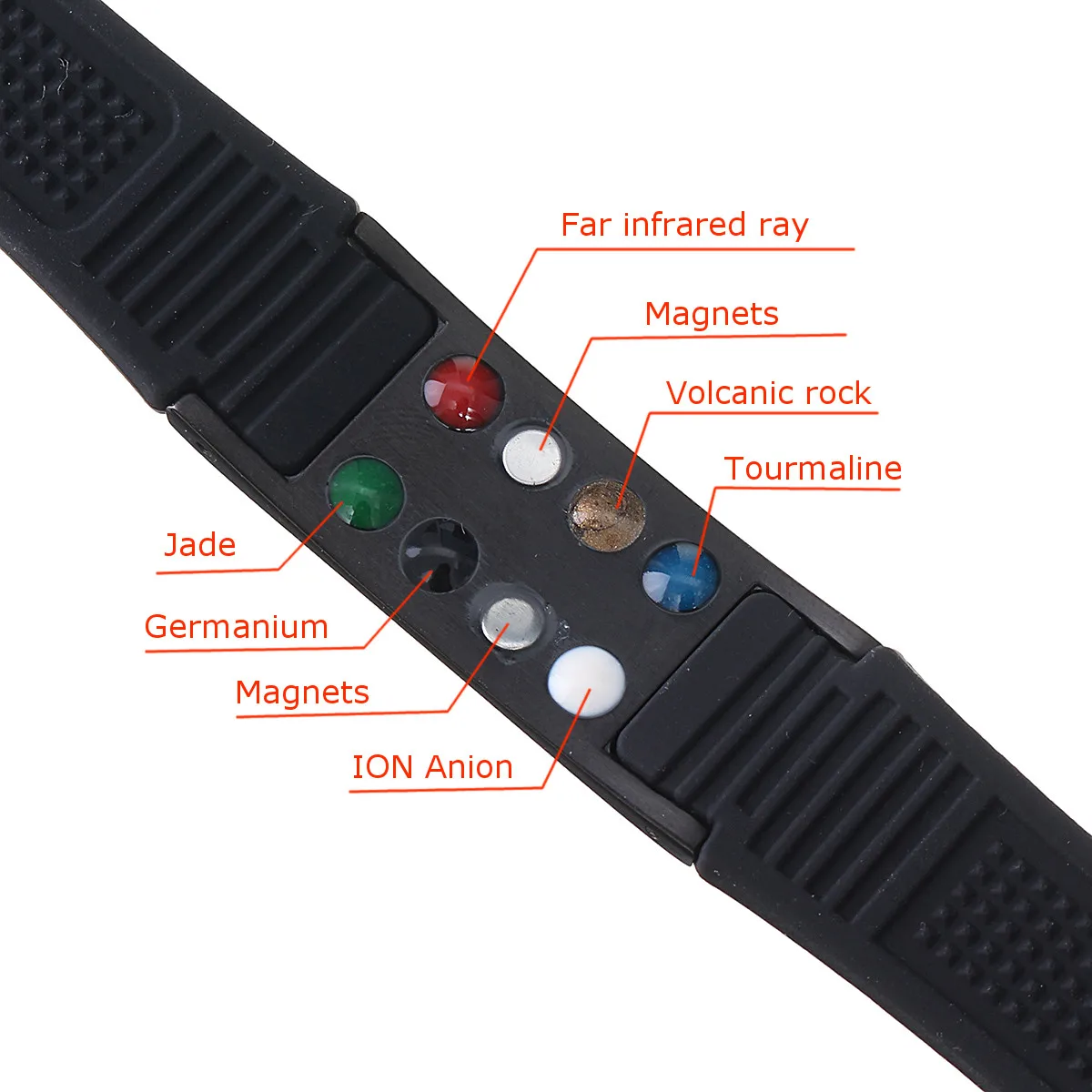 7 in 1 Titanium Magnetic Energy Armband Power Bio Bracelet Health Pain Relief Magnet Health Bracelet New