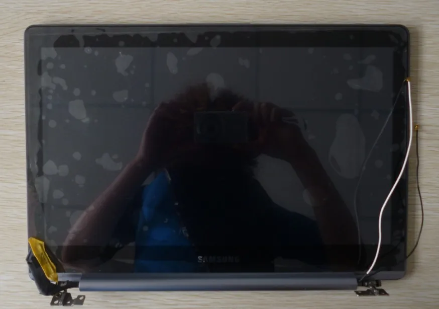 NEW FOR SAMSUNG NP 740U3E LCD screen shell DISPLAY half Top with case