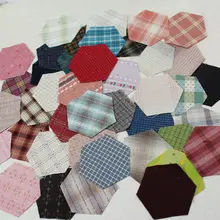 Hexagon пряжа-окрашенная ткань 3,8 см ручная работа лоскутные одеяла 100 шт./лот хлопок сельская полоса