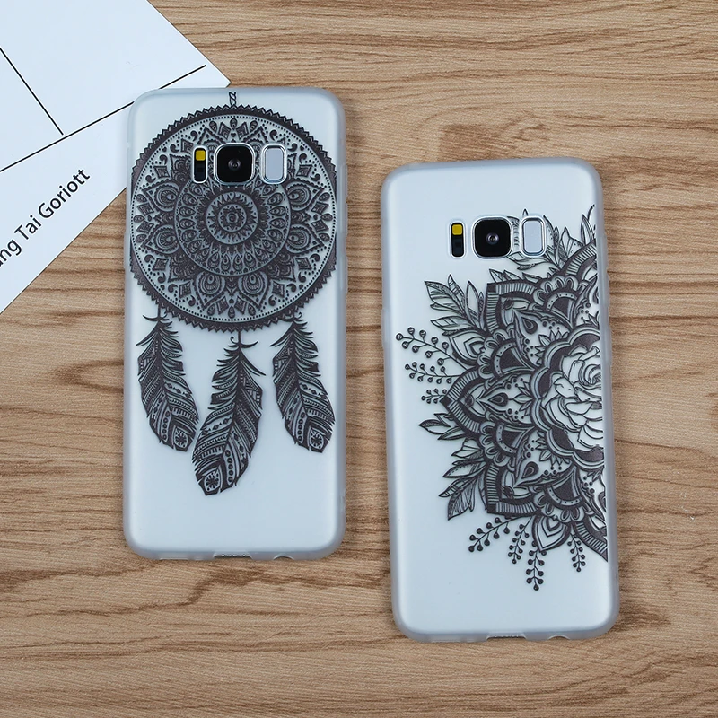 

Case For Samsung Galaxy J3 J5 J7 A3 A5 A7 2016 2017 S7 Edge S8 S9 Plus Soft TPU Silicone Lace Flowers Cases Cool Fashion Covers