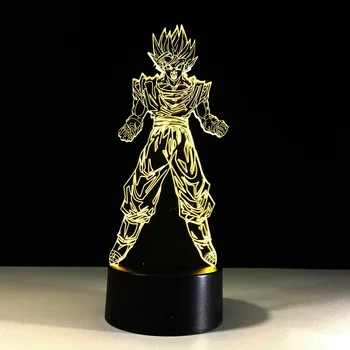 

Dragon Ball Son Goku Strength bombs 3D Table Lamp Luminaria LED Night Lights Room Decorative lighting Holiday gifts Shipping