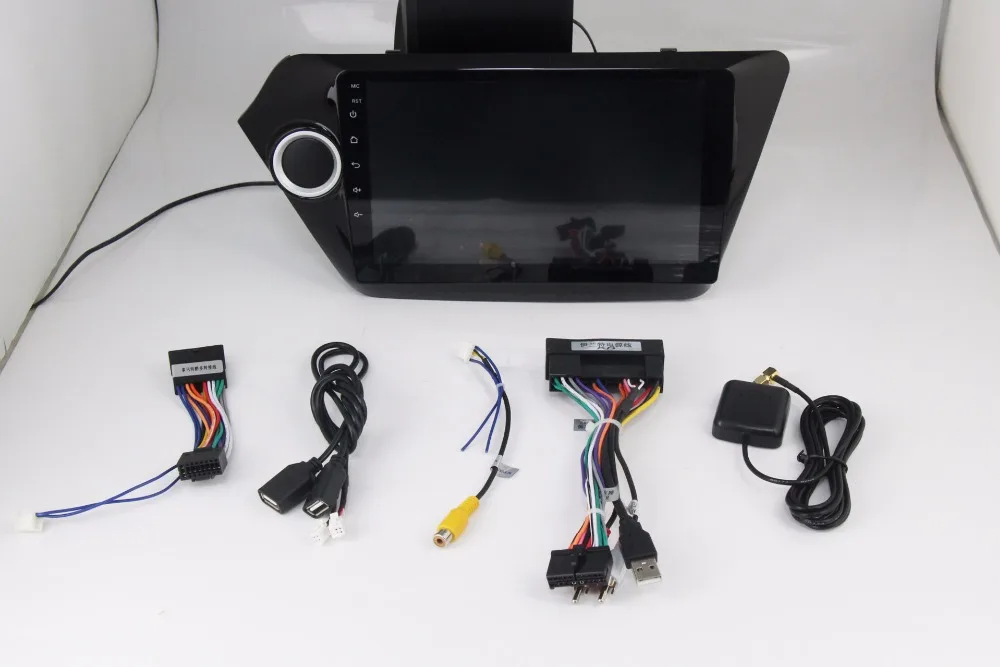 Clearance Lowest price quad core processor android 8.1 car gps dvd player for Kia K2 Rio 2012-2015 car radio multimedia  wifi bluetooth 1