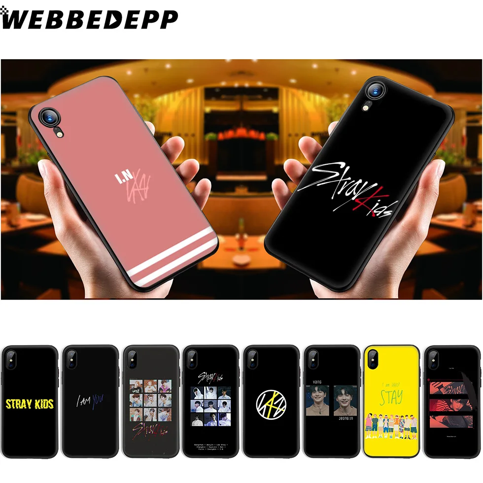 

WEBBEDEPP Stray Kids Soft Silicone Case for iPhone 11 Pro Xr Xs Max X or 10 8 7 6 6S Plus 5 5S SE Case 8 Plus