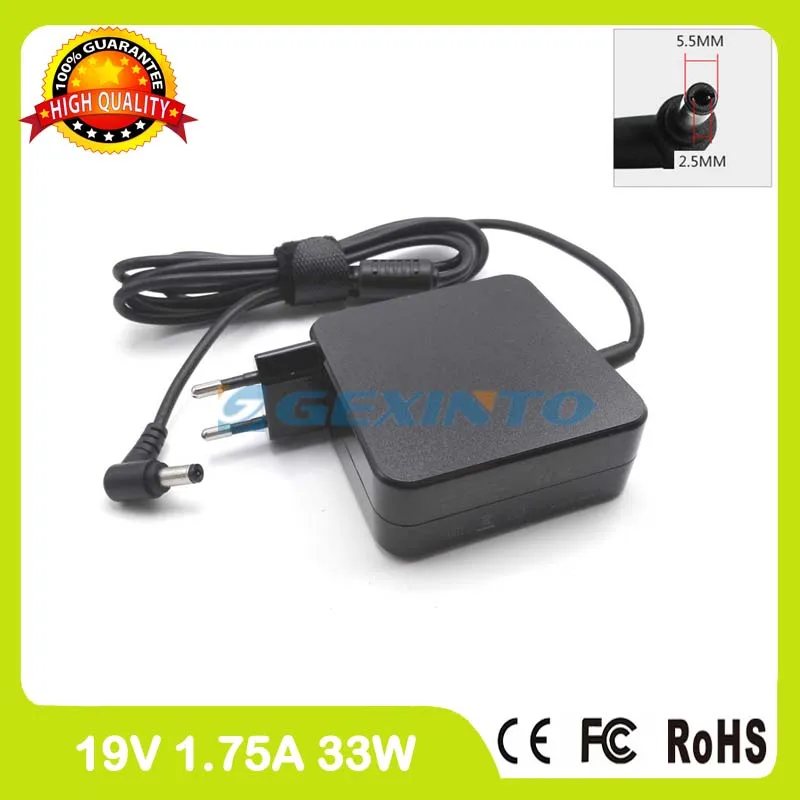 

19V 1.75A 33W ac power adapter laptop charger for Asus F705NA F751M F751MA F751NA F751SA K751MA K751NA K751SA P451MA EU plug