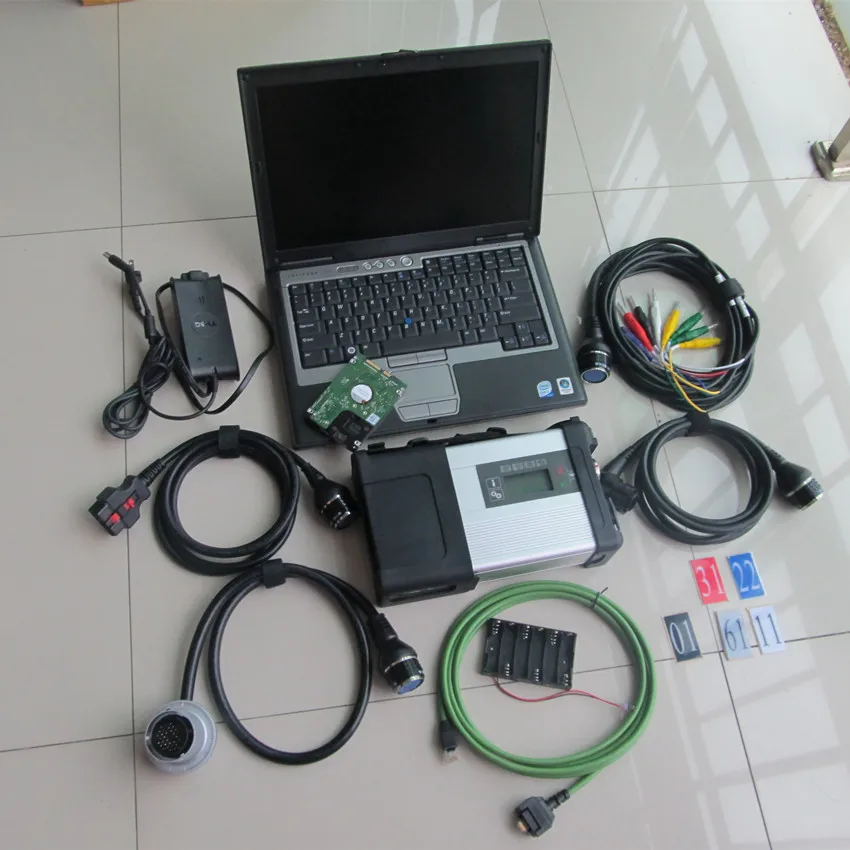  Mb star herramienta de diagnóstico c5 con laptop d630 con batería 201912 software más nuevo 320gb h