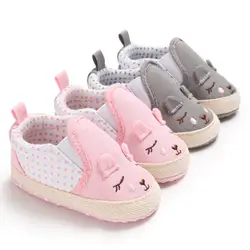 Весенне-Осенняя обувь для маленьких девочек детская обувь с рисунком животных Нескользящая детская кроватка для малышей от 0 до 18 месяцев