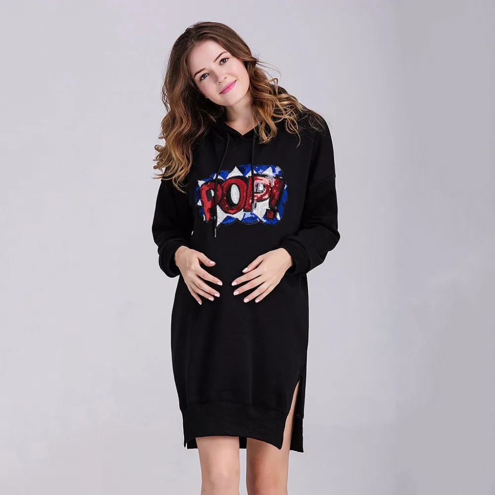 

Pregnant Hoodies Women Add Wool Winter Autumn Cotton Outerwear Maternity Hoodie Sweatshirts Hoody Plus Size Ropa De Maternidad