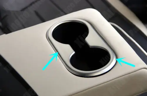 1PC font b Interior b font Rear Water Cup Holder Frame Cover Trim For MAZDA CX