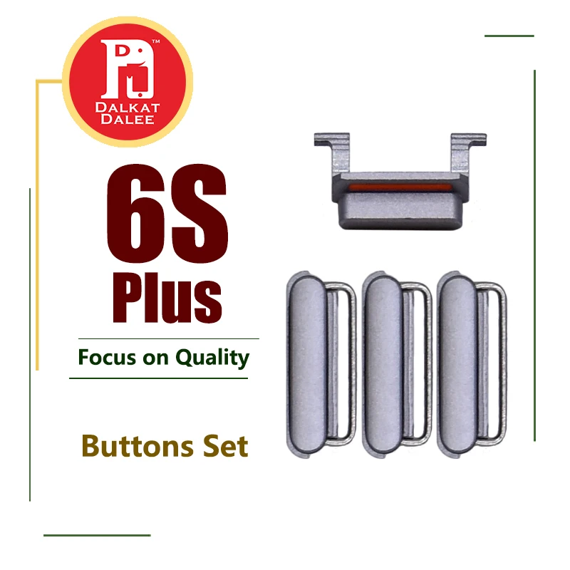 

3in1 Volume Vibrate Key Switch Power Lock Side Button Set Housing Buttons Replacement Spare Parts for Cell Phone iPhone 6s Plus