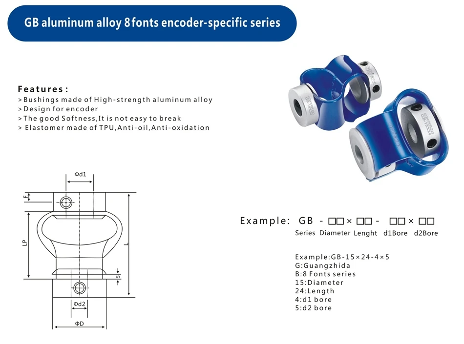 Муфта вала, алюминиевый материал D25 L56, ТПУ, 8 фонов, энкодер, гибкая муфта для серводвигателя