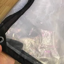 Тонкий 3 м X 3 м 60% прозрачный наружный чехол, Водонепроницаемый брезент, прозрачный непромокаемый брезент. Теплица пластиковый материал