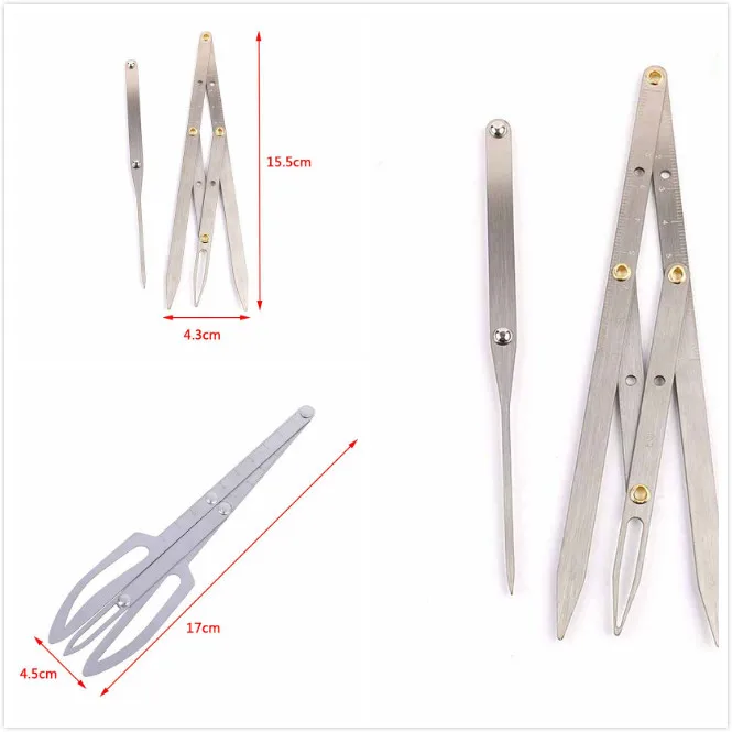 Pro Golden Ratio Measure Microblading Нержавеющая Сталь Линейка для перманентного макияжа бровей