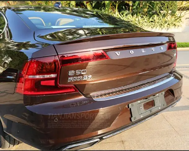 

NEW ABS PAINT CAR REAR WING TRUNK LIP SPOILER FOR 17 18 VOLVO S90 S90L 2017 2018 2019 FAST BY EMS