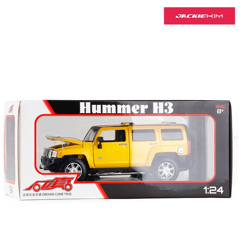 1:24 весы H3 металлическая литая под давлением роскошная модель автомобиля SUV класс