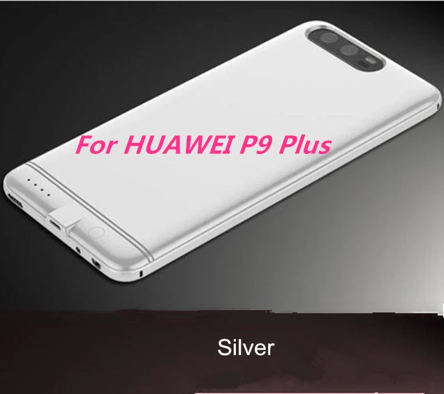 Чехол для huawei P9 power Bank P10, внешний аккумулятор, зарядное устройство, чехол для huawei P9 Plus, резервный аккумулятор, чехол для huawei P10 Plus - Цвет: Silver For P9 Plus