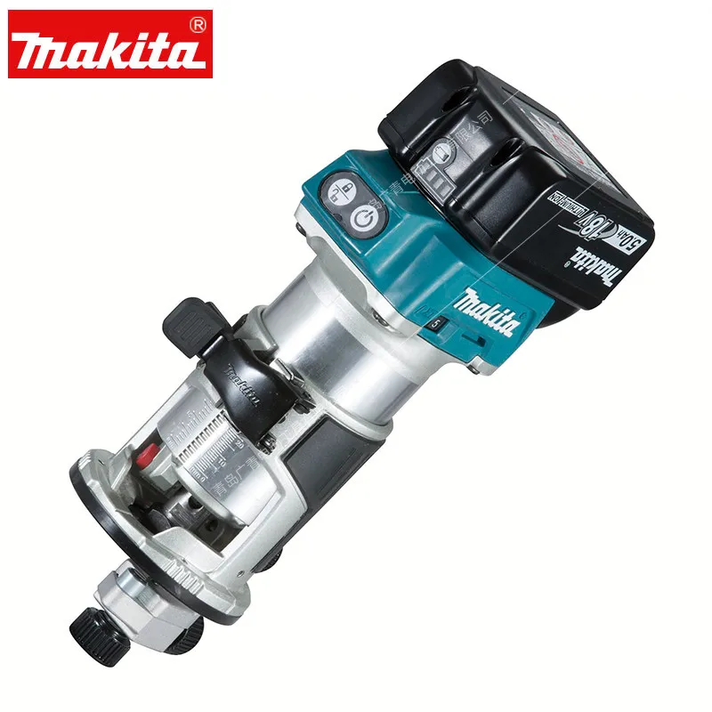 Япония Makita перезаряжаемый деревообрабатывающий фрезерный гравировальный станок DRT50 D. C. 18В бесщеточный двигатель в сборе 30000 об/мин 1/" 3/8"