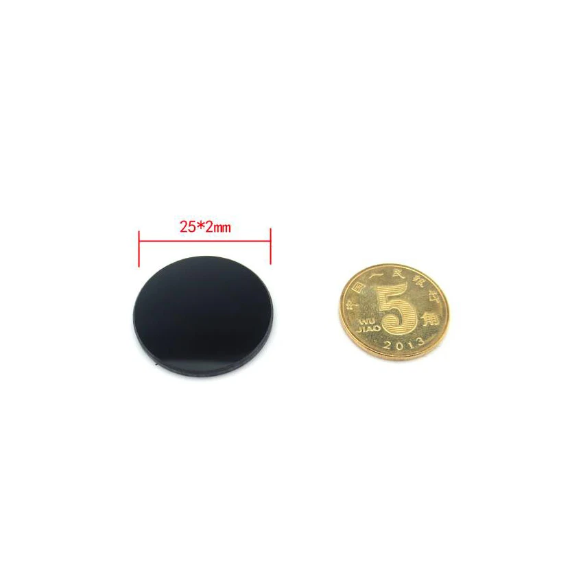 Инфракрасный фильтр 800-2500nm черный стеклянный фильтр 850nm808nm980nm фильтр для камеры 25 мм