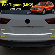 Для Volkswagen VW Tiguan MK2 2nd Gen- хромированная Задняя Крышка багажника задняя дверь накладка Декоративная полоса