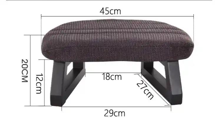 Meditation Bench Cushion Set With Removable Fabric Cover Stool