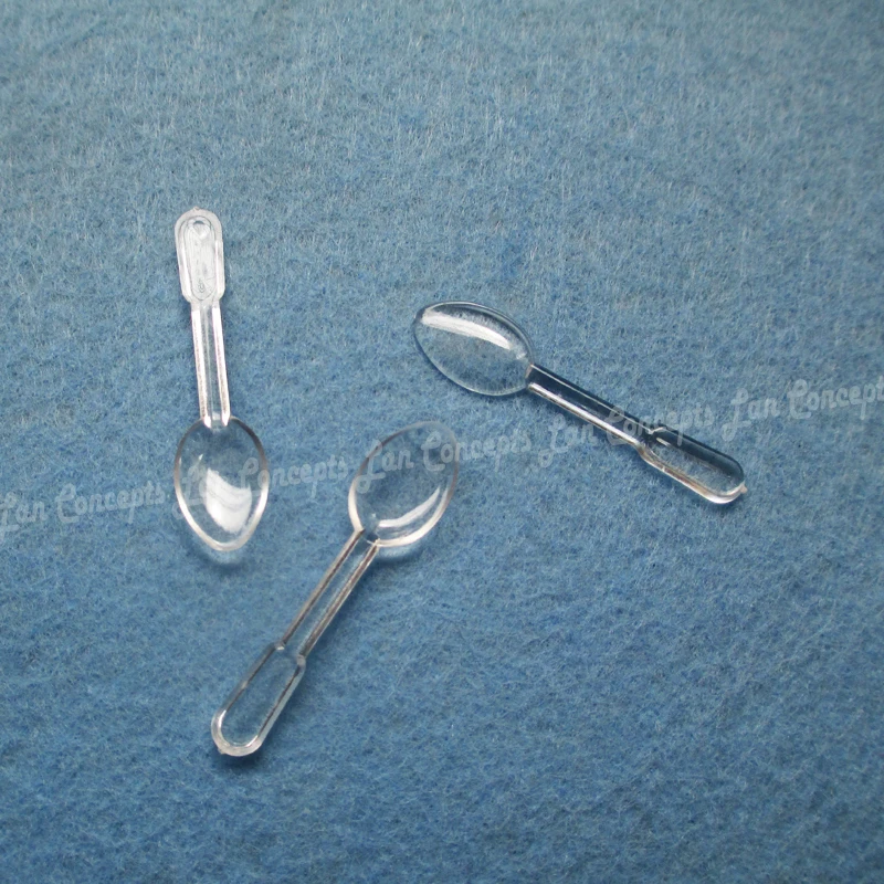 0.1g plastic measuring scoop small transparent spoon 13