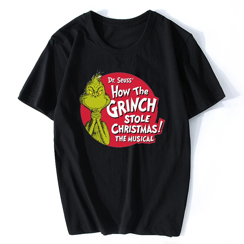 Voltreffer Grinch T camisa Grinch Robó la Navidad Camiseta verde pelo estampado de monstruo gráfico mujeres Camiseta de moda de Hombre Camiseta