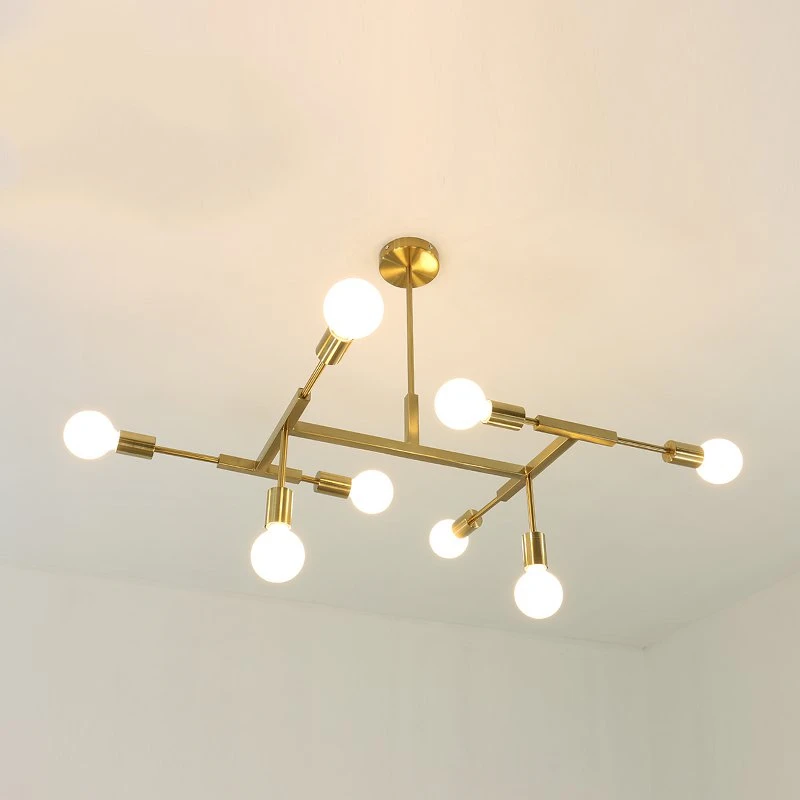 

Line Geometric Chandelier Nordic Fashion Modern Minimalist Lustre Restaurant Bar Living Room Creative Art Chandelier Lighting