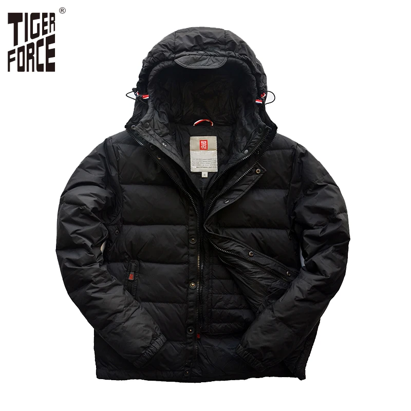 Buy TIGER FORCE Men Fashion White Duck Down Jacket