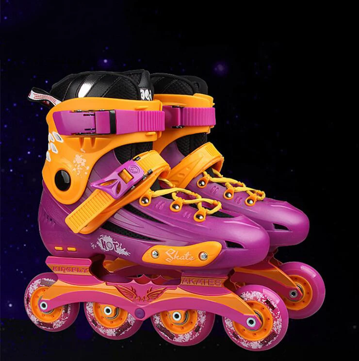 برو مضمنة سرعة الزلاجات شقة تنفس أحذية التزلج للجنسين كاملة زلاجات دوارة الكبار أحذية تزلج قابل للتعديل حجم