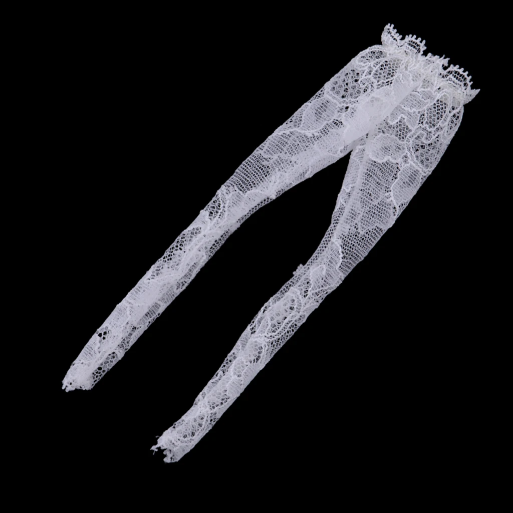 1/6 Girl Doll Lace Tight Legging Pants Comfy Capri Summer For Doll Outfit White 12inch Doll Lace Leggings