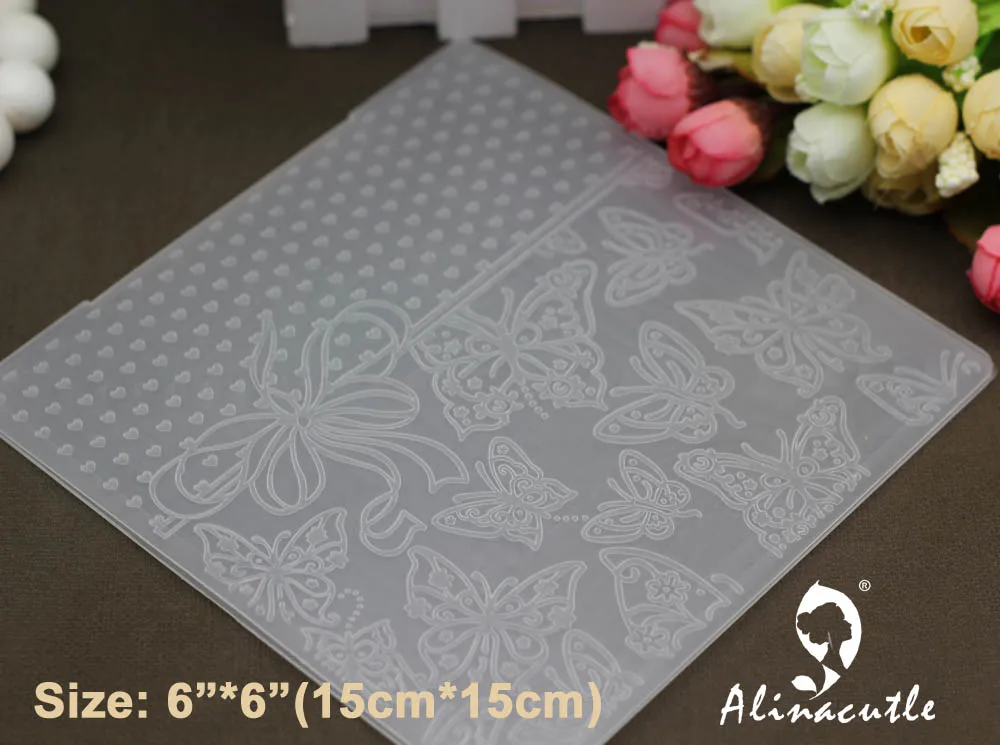 6 &quotX6&quot пластиковая папка для тиснения альбом скрапбукинга карта Бабочка бант