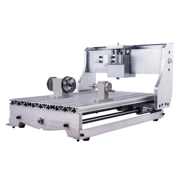 

Mini CNC Router Engraver 3040 DIY 4 Axis Engraving Machine Frame with motor coupling Milling Machine