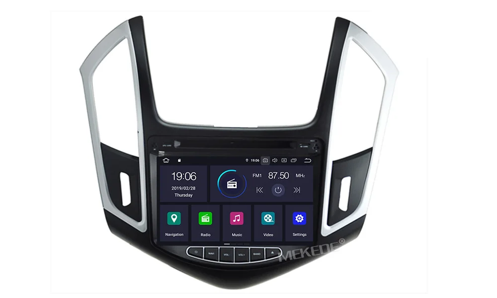 Android9.0 автомобильный dvd для Chevrolet Cruze 2013 gps навигация Радио Видео Стерео мультимедийный плеер Восьмиядерный ips экран