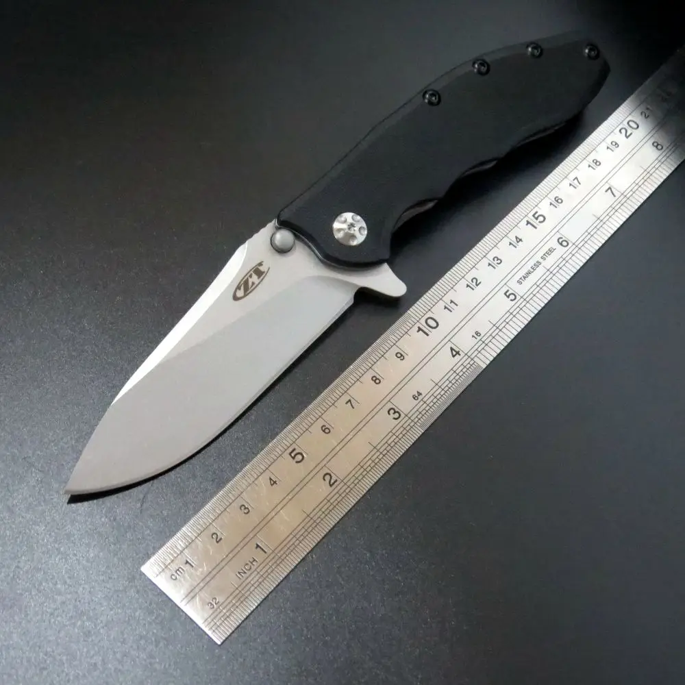 

Two Choice  ZT0562 Ball Bearing Folding Knives 9CR18MOV Blade  Steel G10 Handle Camping Tactical Survival Knife Outdoor Tools