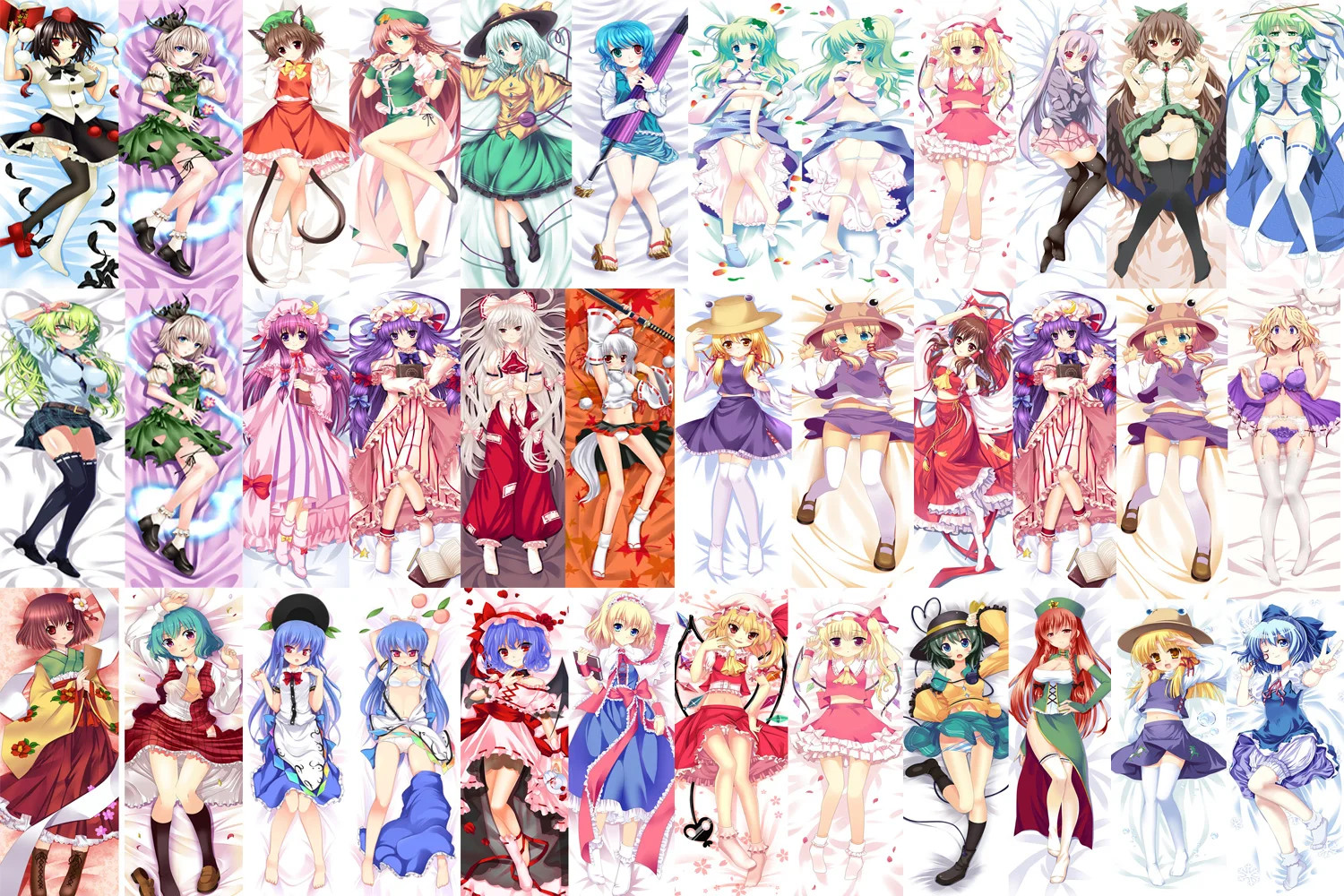 

May update Anime Dakimakura TouHou Project characters sexy girl otaku Dakimakura throw pillow cover hugging body pillowcase