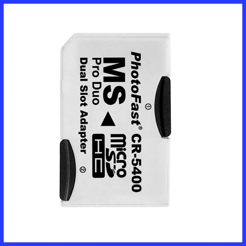 

CR-5400 Two Slot MS pro duo Dual Slot Adapater Transfer Micro SD TF card to Memory Stick Pro Duo for sony psp PS camera CR5400