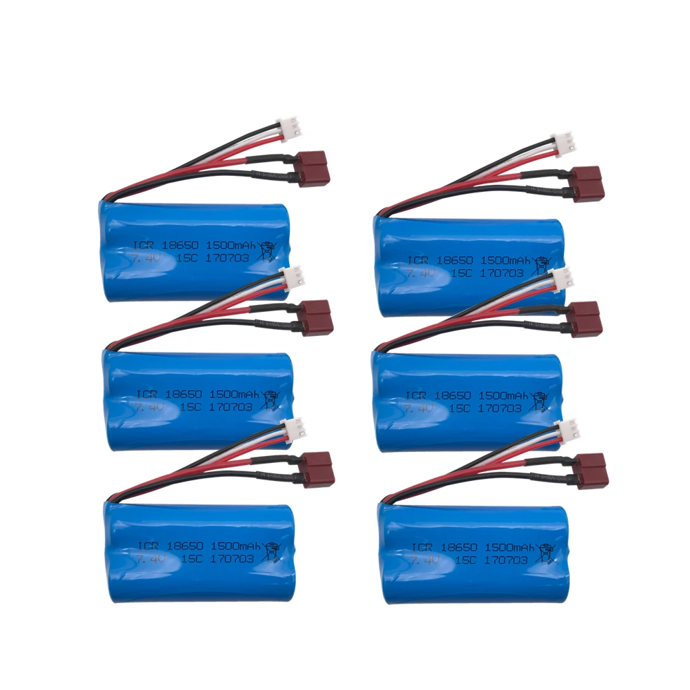 7,4 V 1500 mAh модель самолета вертолета высокого разряда 15c 18650 2S 12428 RC автомобиль 7,4 V литиевые батареи