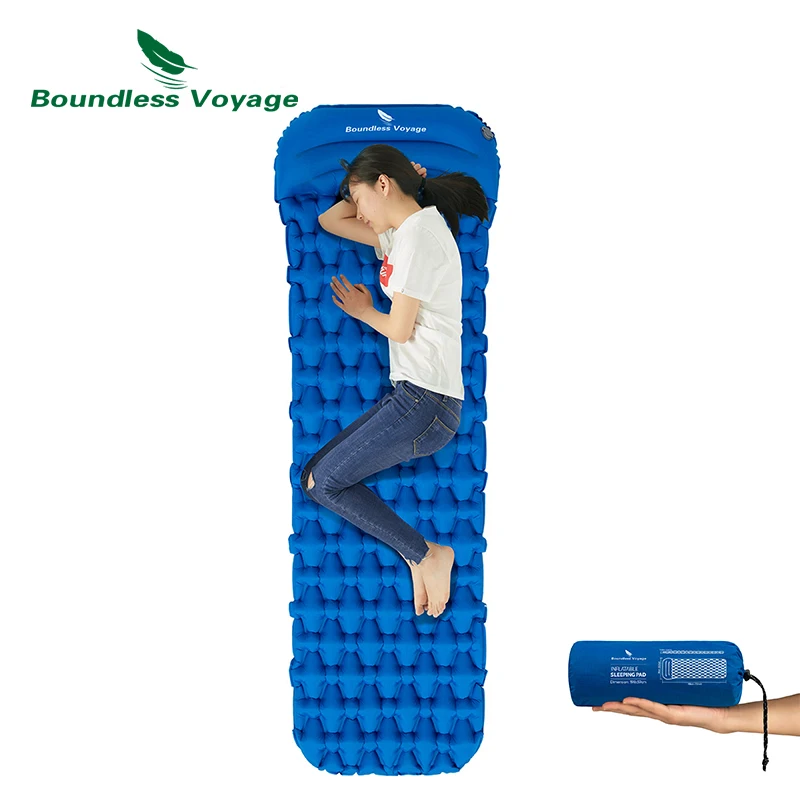 Boundless Voyage Inflatable Mat With Pillow Outdoor Camping Single Air