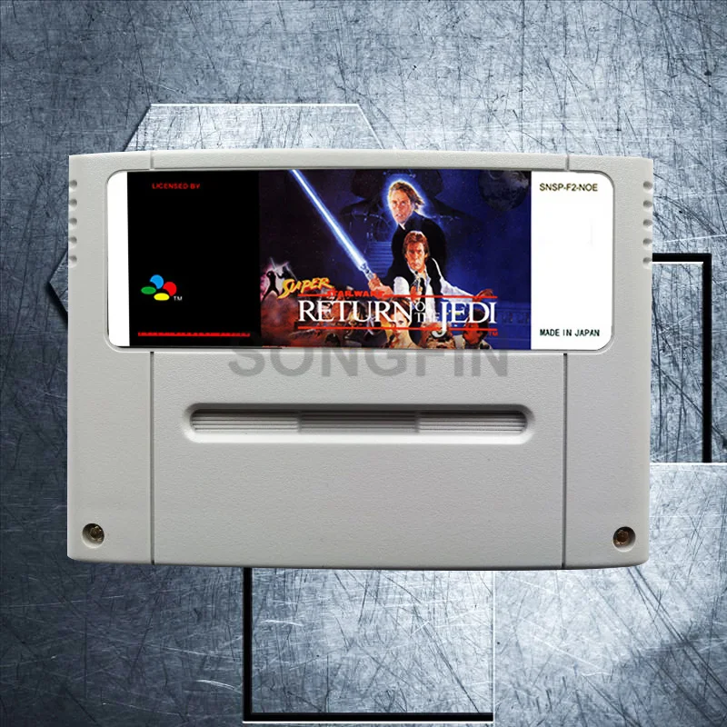

Return of the Jedi 16 Bit Big Gray Game Cartridge for PAL/EUR Version Game Console