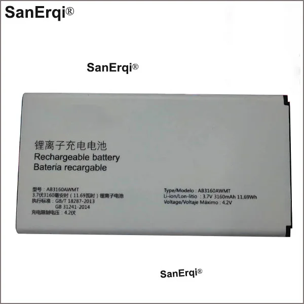 

In Stock New 3160mAh AB3160AWMT Battery For Philips E570 Cellphone Battery +Tracking Number
