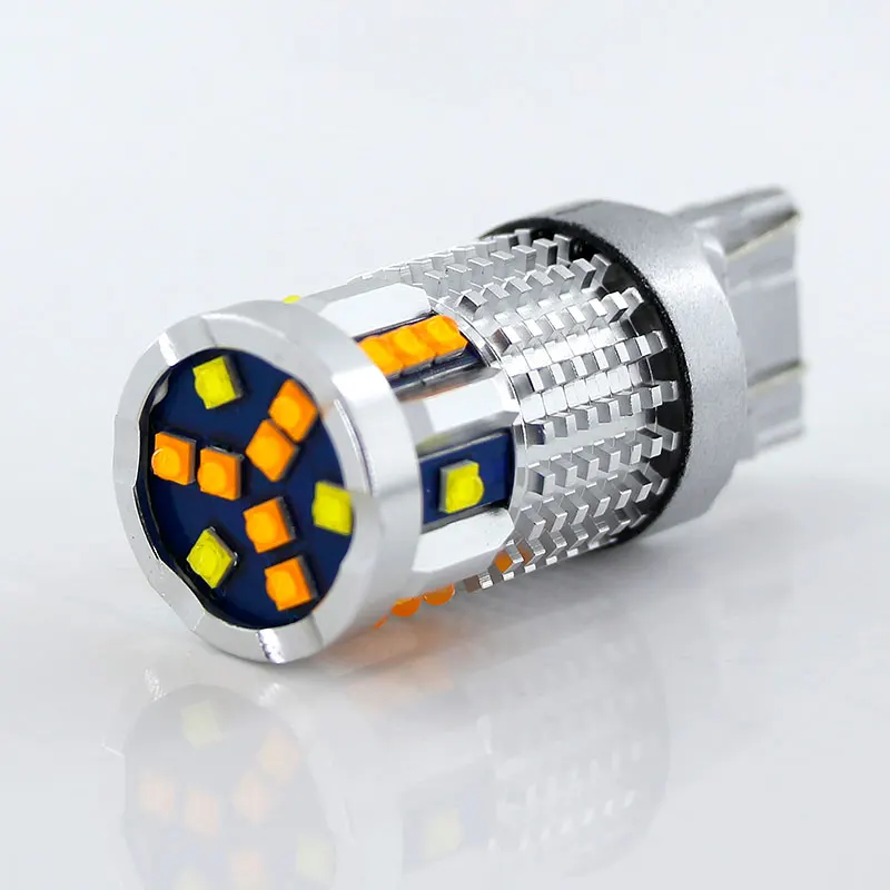 2 шт. двойной цвет 1157 BAY15D P21/5 Вт Led T20 7443 W21/5 Вт Светодиодная лампа T25 3157 P27/7 Вт Автомобильная DRL Поворотная сигнальная лампа авто лампы 12 В